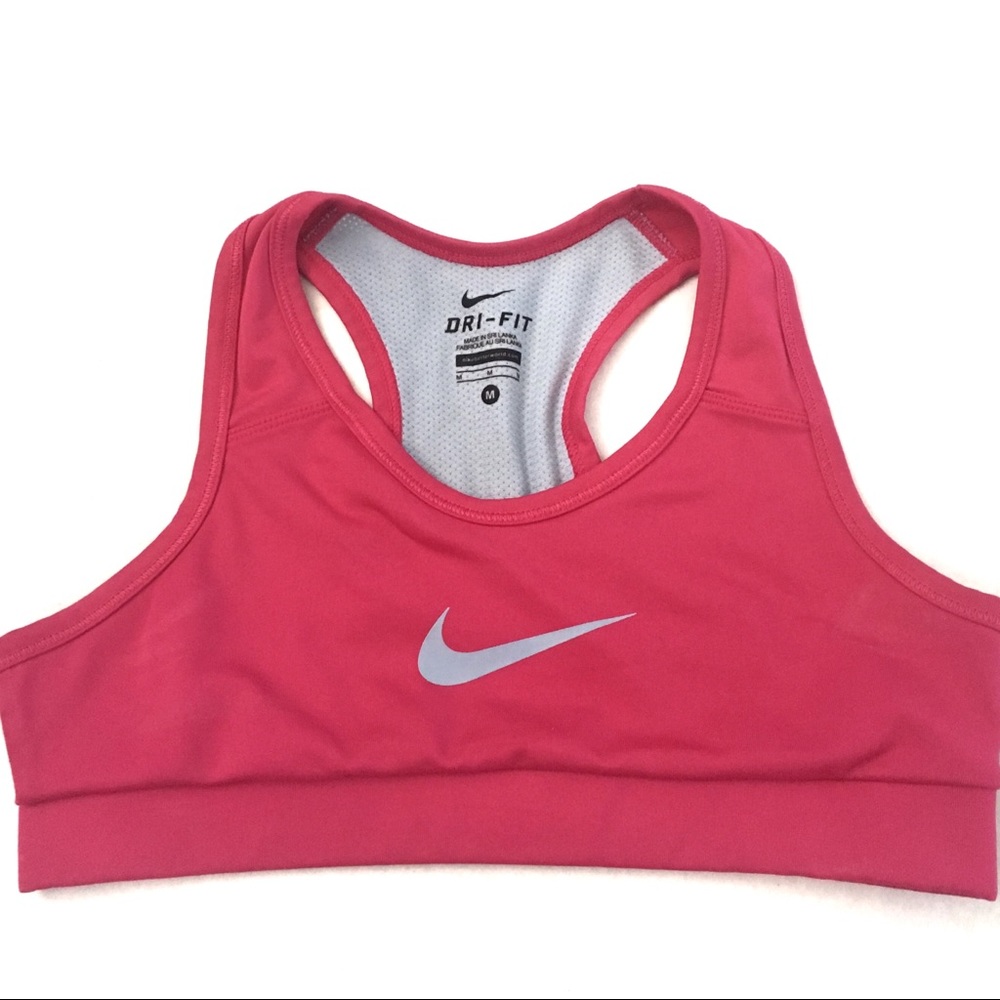 Nike Dri Fit Pink Gray Sports Bra